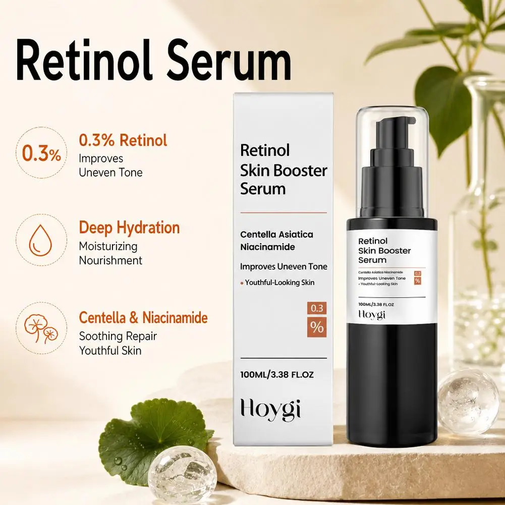 Hydrating & Moisturizing Retinol Serum 100ml Mild Formula For Smooth Refreshed Skin Daily Gentle Face Essence