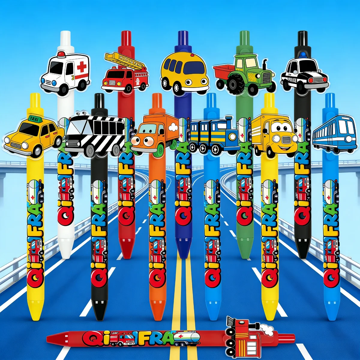 

Набор из 12/18 шариковых ручек с транспортным дизайном — специальные ручки для автолюбителей в подарок