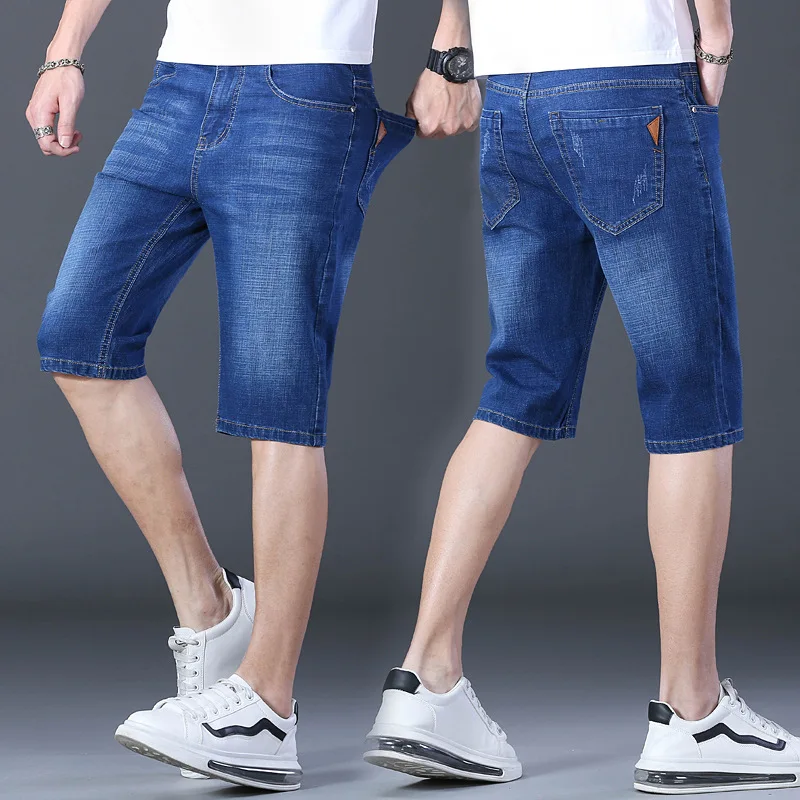 2026 New 6 Model Classic Style Men's Slim Denim Shorts Summer New Business Fashion Thin Stretch Short Casual Pants Male