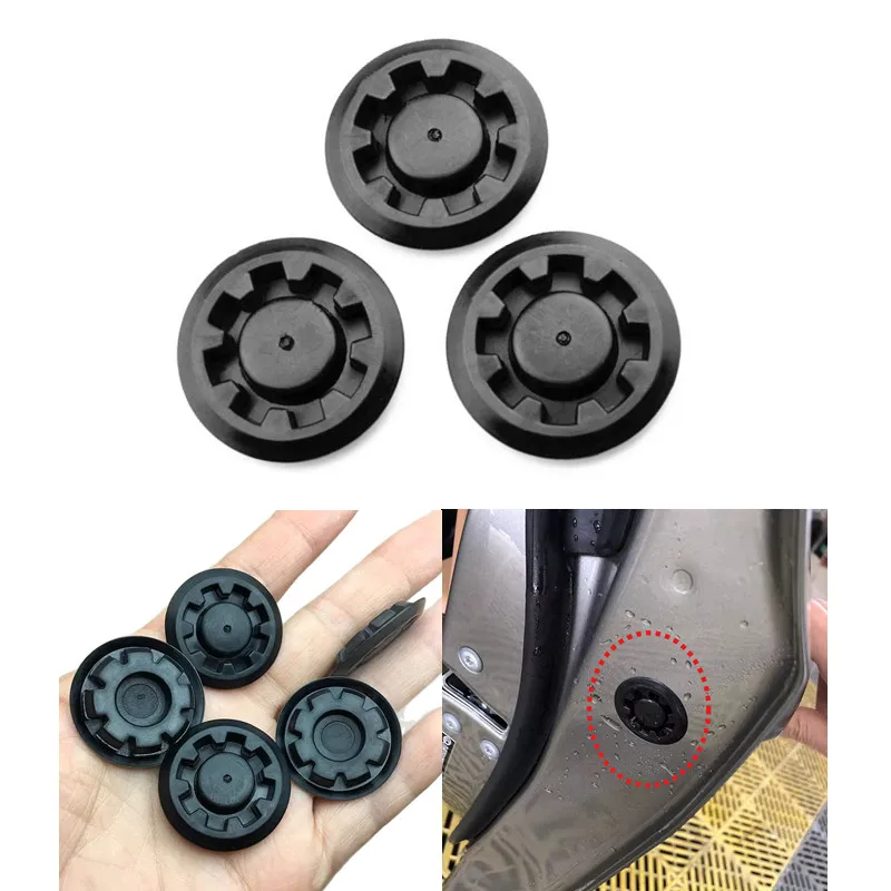 5/10pcs Car Door Lock Fixing Hole Blanking Plugs Cap Grommets Fit for Toyota Plastic Door Rubber Cover Automobile Accessories