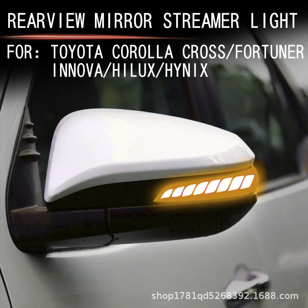 

For Toyota hynix runner Fortuner rearview mirror yellow light flowing water turn signal
