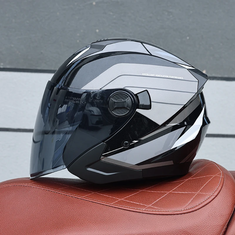 

ORZ-705-ABS 3/4 Open Face Motorcycle Helmet DOT Approved Shockproof Windproof All Season Daily Commute Motorbike Helmet