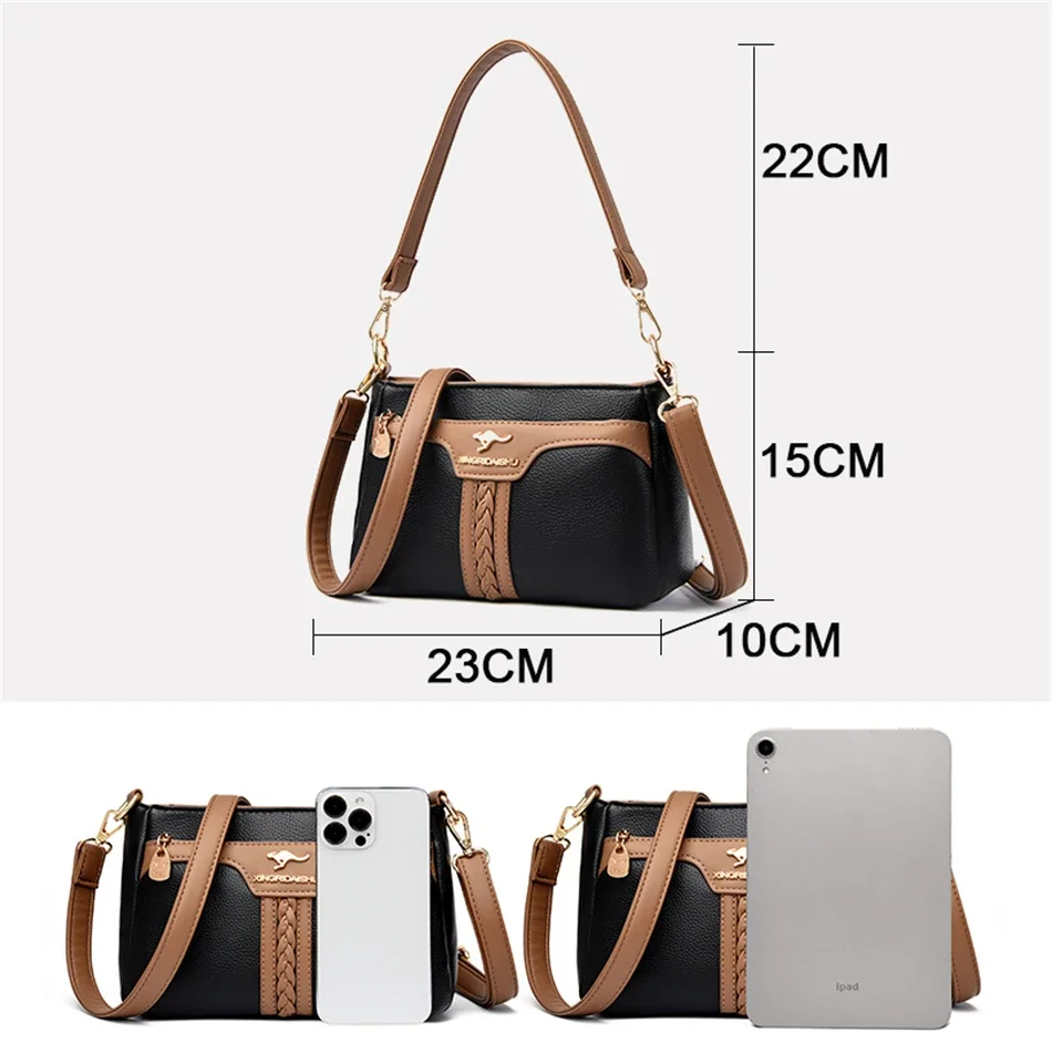 Fashion Casual Ladies Shoulder Messenger Bags Luxury Crossbody Bags for Women Designer High Quality Leather Purses and Handbags