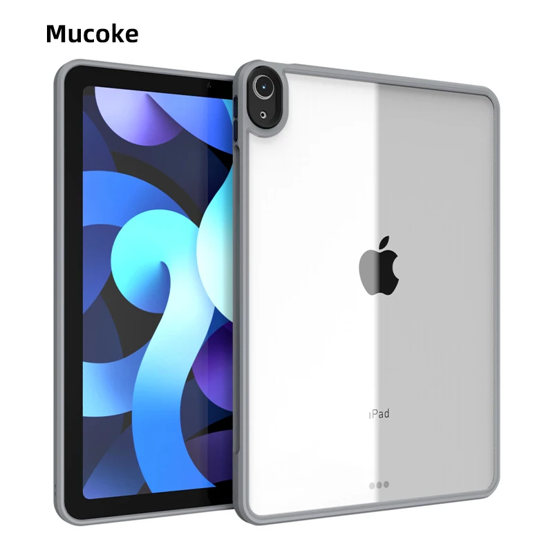 Mucoke Shockproof Case For Apple iPad Air 5 2022 Case Transparent Bumper Tablet Cover Kid Friend;y Lightweight Shell Air 4 10.9