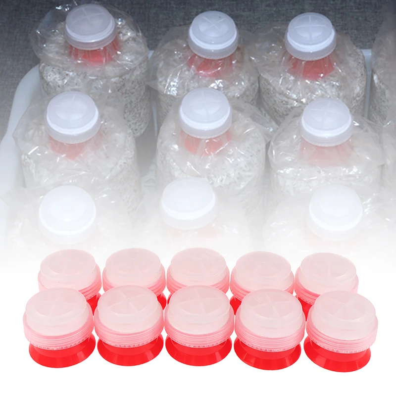 10Pcs Mushroom Grow Bag Sealer Collar Cover Sealable Cover Body Sub-Mother Ring Cover Waterproof Bag Garden Planter Tools