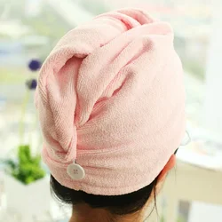 Shower Cap Magic Microfiber Hair Quick Drying Dryer Towel Bath Wrap Cap Quick Hat Turban Dry Shower Cap Hair Bonnet