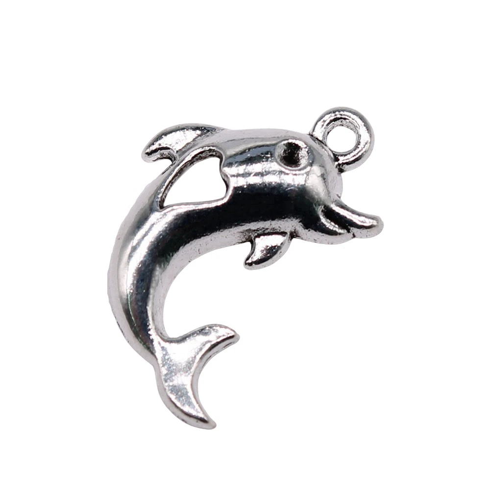 Charm Dolphin Ocean Animal Pendant Collection Charms For Marine Life Theme Bracelet Necklace Jewelry Making Supplies