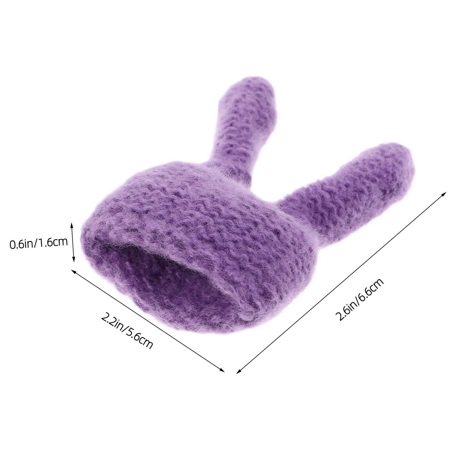 9 قطعة صغيرة اليدوية أرنب الأذن قبعة محبوكة قبعة صغيرة الشتاء أغطية الرأس اكسسوارات DIY بها بنفسك عيد الفصح حفلة صغيرة الحياكة القبعات