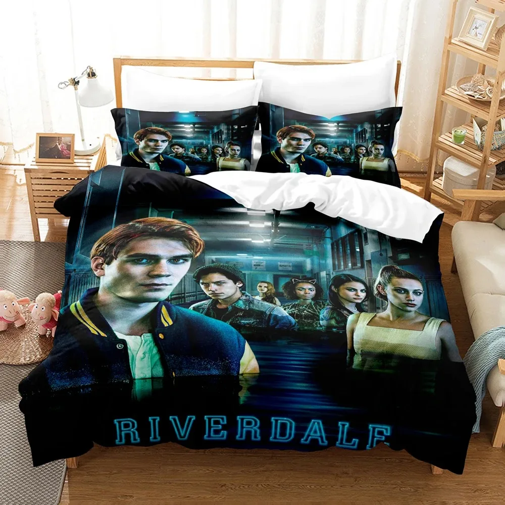 Riverdale Bedding Set Single Twin Full Queen King Size Riverdale Bed Set Aldult Kid Bedroom Duvetcover Sets 3D Print 030