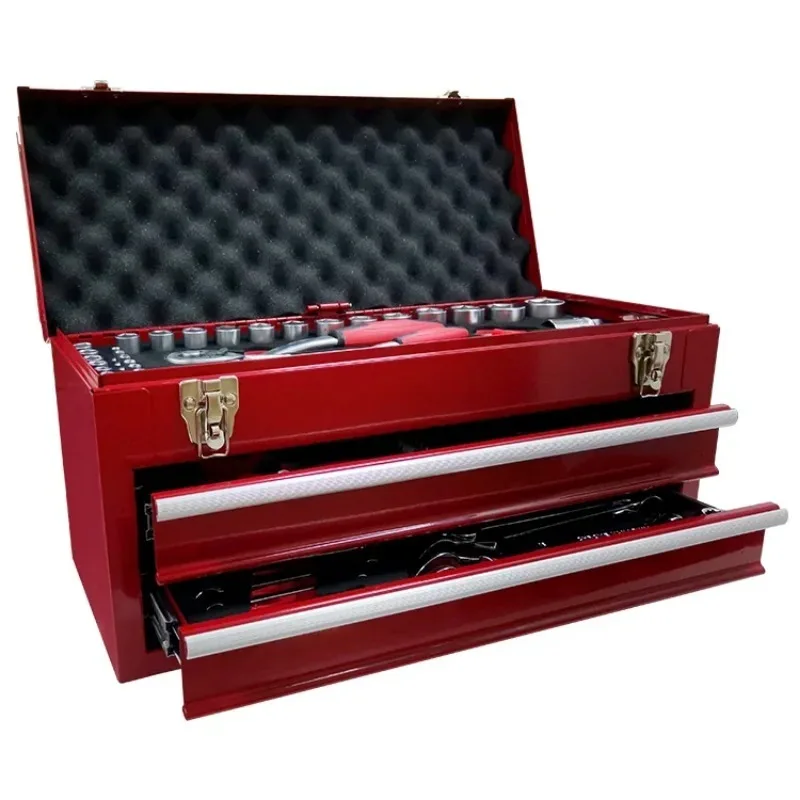92 PCS CR-V Steel Wheel Alignment Tools Combo Customizable OEM Workshop Tool Box