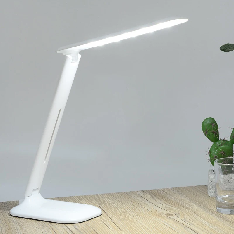 Lámpara LED plegable moderna para escritorio, luz de protección ocular para estudiantes, lámpara de mesita de noche para dormitorio, alimentación USB, accesorio de luz de mesa de amplio voltaje