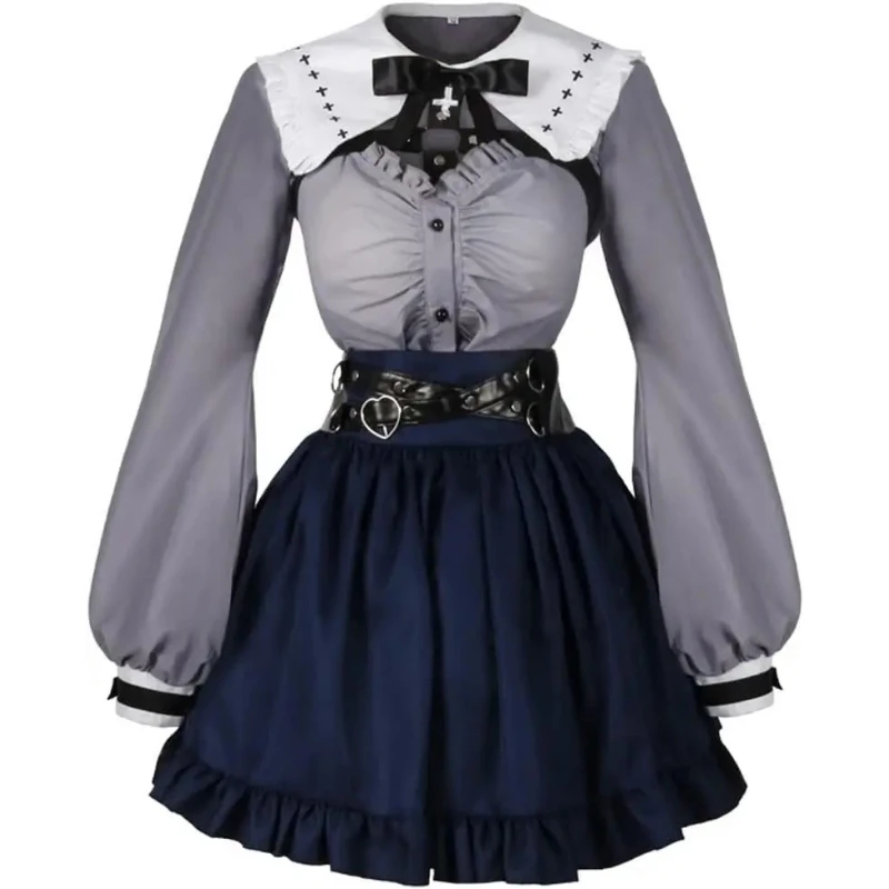 

Fulujiacos Anime Vtuber Kuzuha Sanya Cosplay Costume Women Dress Outfits Halloween Carnival Customize