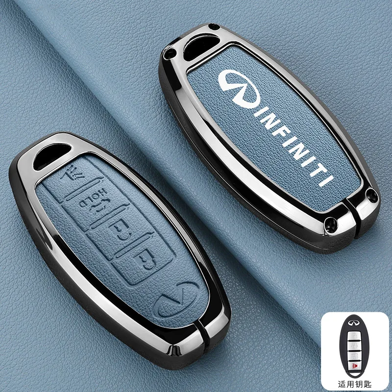 الجلود سيارة مفتاح ذكي غطاء حافظة مفتاح حامي حامل لإنفينيتي EX25 FX35 Q30 Q50 FX37 QX55 QX70 FX45 FX50 G25 G35 G37 #3