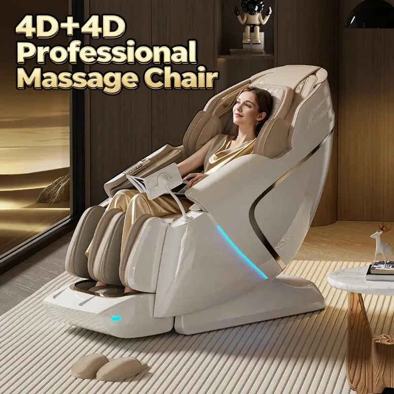 

2025 4D+4D Electric Massage Chair Full-Body Massage with 24 Modes Zero-Gravity SL-Track Shiatsu Massage Smart Automatic Massage