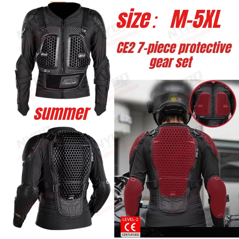 

SFK CE Certified Motorcycle Jacket Men Women Summer Breathable Armor Jacket Motorbike Racing Jacket Protection Gears Equipment