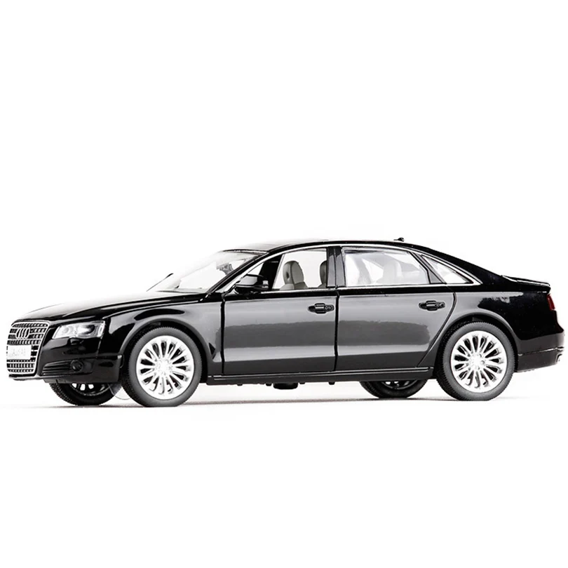 1:32 Audi A8 Super car Simulation Toy Car Model Alloy Pull Back Children Toys Genuine Collection Gift Off-Road Vehicle Kid F292