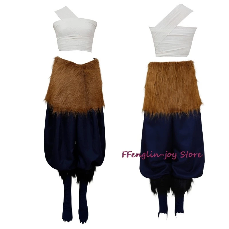 Costume de Cosplay Anime Hashibira Inosuke, Uniforme Inosuke, Perruque, Masque de Cochon, Tenue d'Halloween pour Femme, Servante de Conversion Sexuelle pour Bol