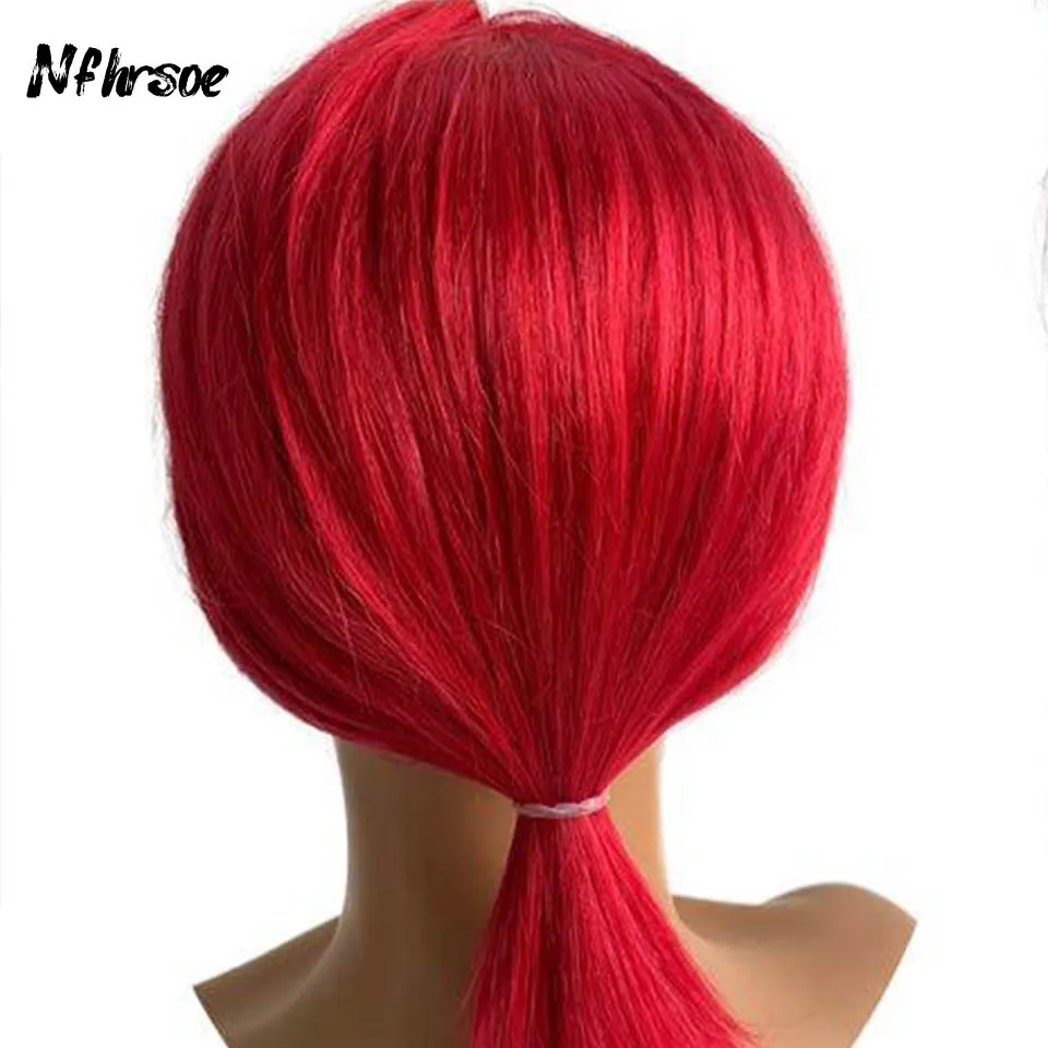

Brazilian Colored Human Hair Wig 13x4 Red Straight Short Bob Transparent HD Lace Frontal Wigs For Women Pre Plucked Wear And Go