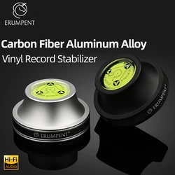 HiFi Disc Stabilizer Turntable Hi-end Carbon Fiber Aluminium Alloy LP Vinyl Record Disc Stabilizer for Gramophone Tonearm Clamp