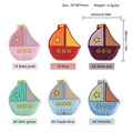 10pcs Sailboat Mix