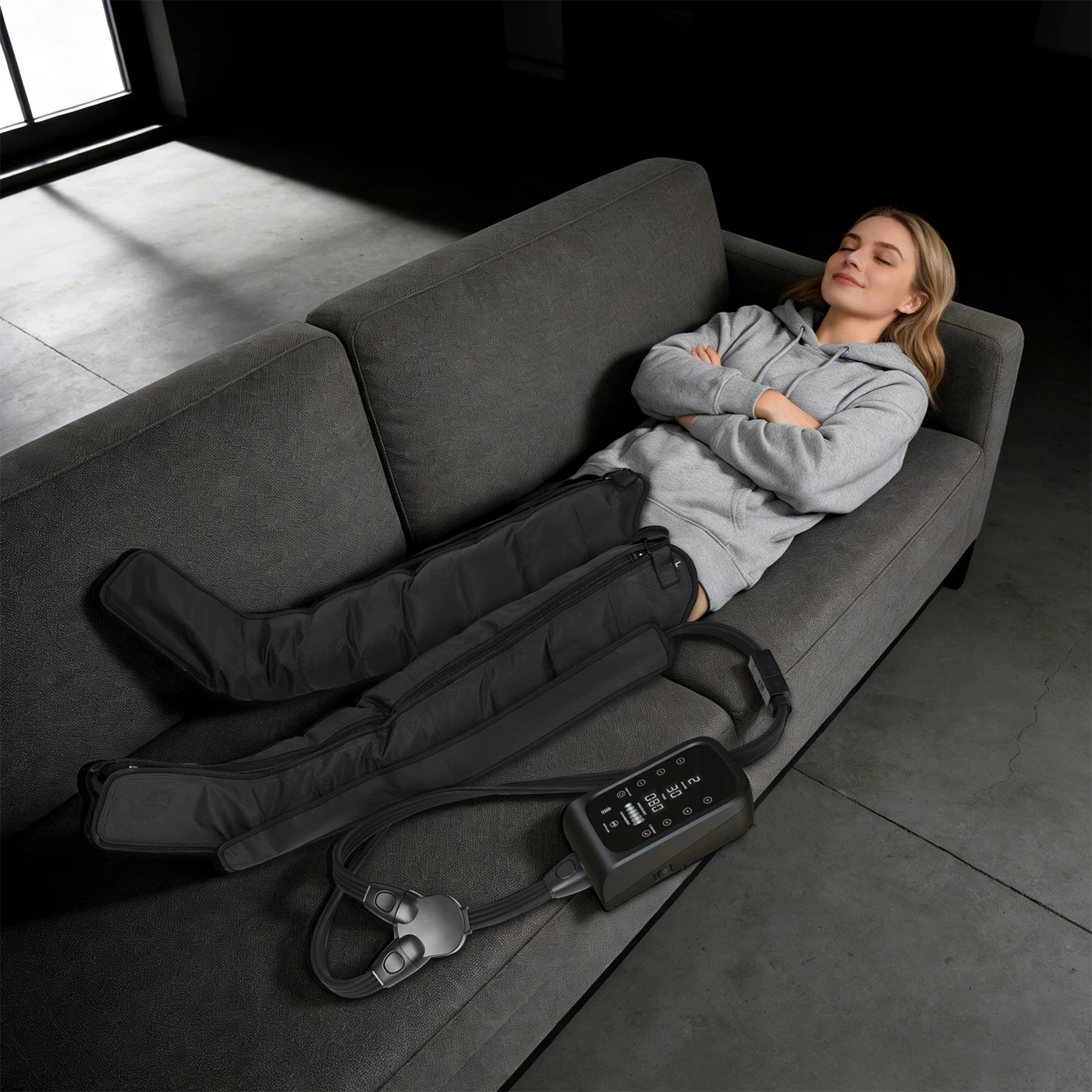 Chambers  Pressotherapy Customized Sport Relax Air Compression Recovery Boots Home Use Leg Massager Machine