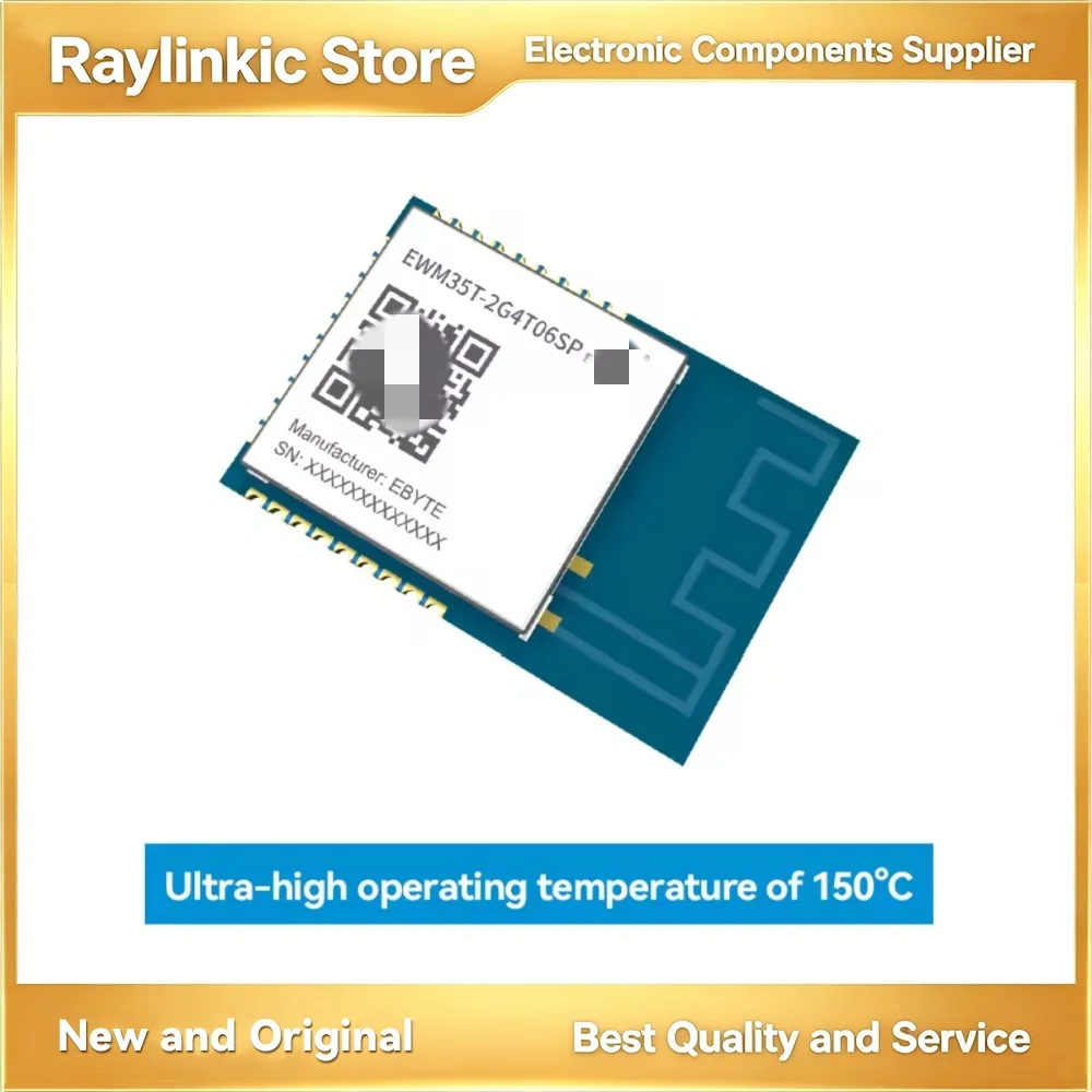 EBYTE EWM35T-2G4T06SP Wireless Module 150℃ Heat Resistant UART 2.4G Frequency Fixed-Point & Broadcast Transmission SMD