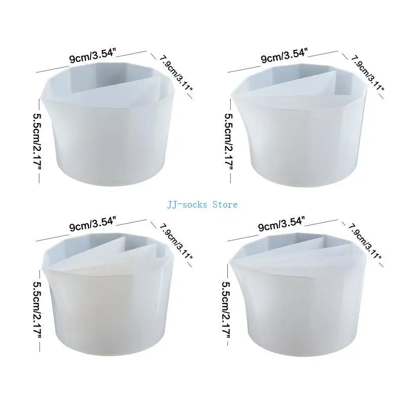 37JB Strumenti per colla in resina fai-da-te Tazza in silicone per realizzare tazze da colorare per pigmenti riutilizzabili