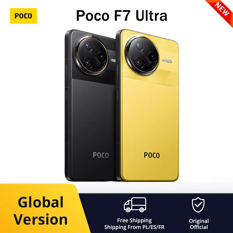 POCO F7 Ultra 5G NFC 12GB/256GB 16GB/512GB Version mondiale téléphone portable sans chargeur toute nouvelle prime mondiale