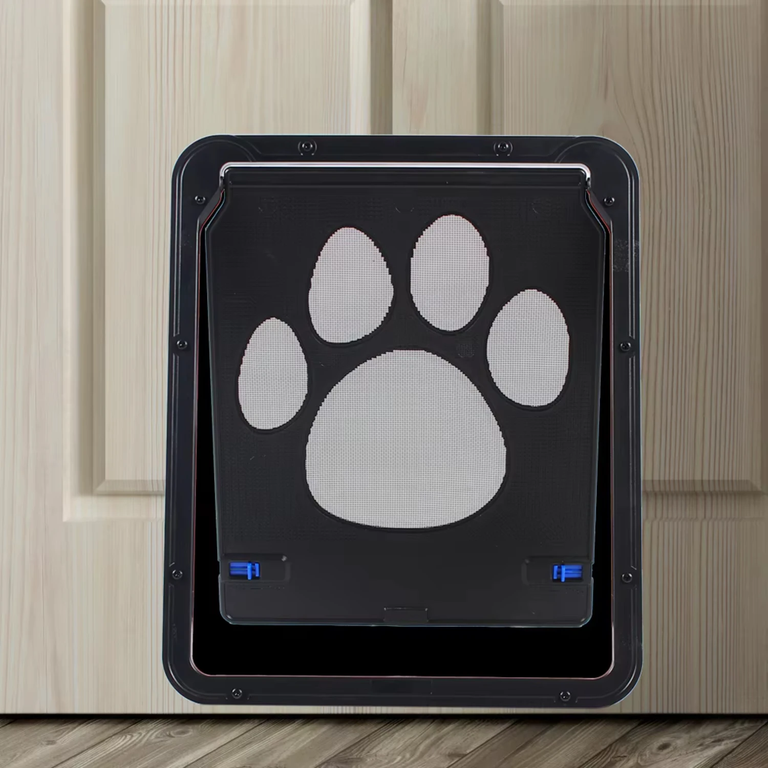 Pet  Door Inside Door Lockable  Flap  Automatic Lockable Black Door  Puppy Dog and Cat Door Stable Cat door Chatiere Catio