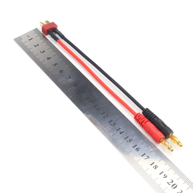 Charge Lead to 4.0mm Banana Plugs Charge Cable Silicone Wire 16AWG For Lipo Battery 15CM T Plug