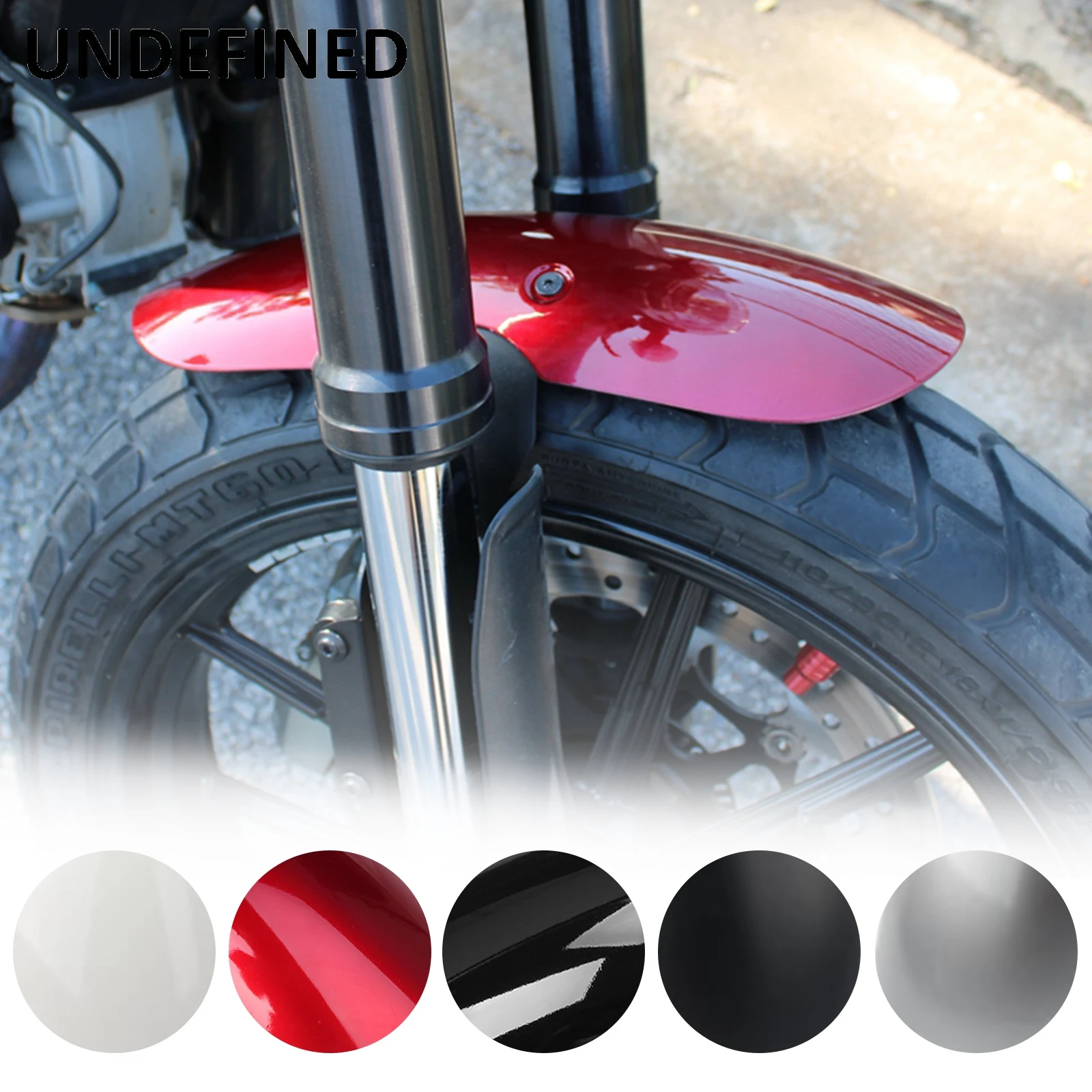 For Ducati Scrambler Short Front Fender Motorcycle Splash Guard Mud Flap Protector Cover Mudguard Cafe Racer Classic Icon Sixty2