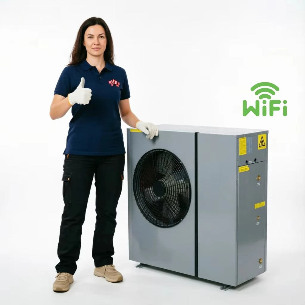 R290 Monoblock Air to Water Heat Pump 12kW A+++ EVI DC Inverter for Home Heating Cooling DHW WiFi Control CE OEM