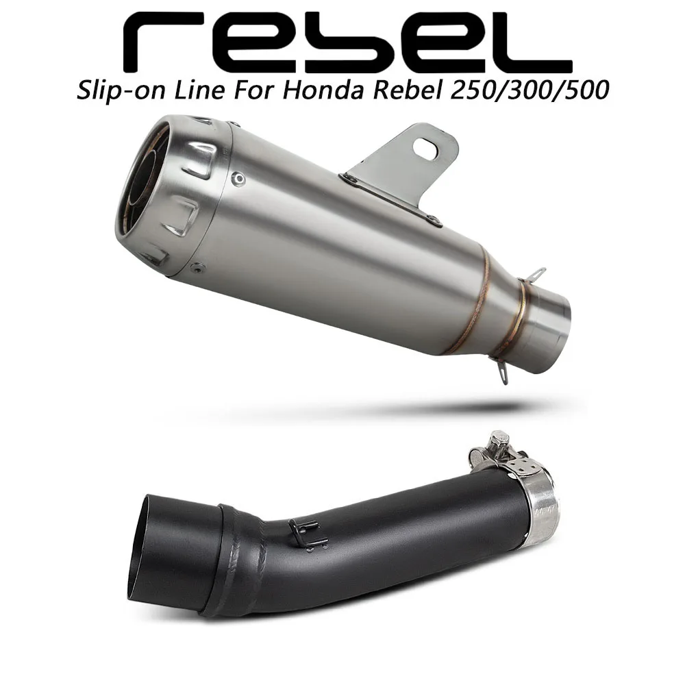 CMX300 Exhaust Muffler with DB Killer For Honda CMX250 CMX300 CMX500 Rebel 250/300/500 E-clutch / S Motorcycle Middle link pipe