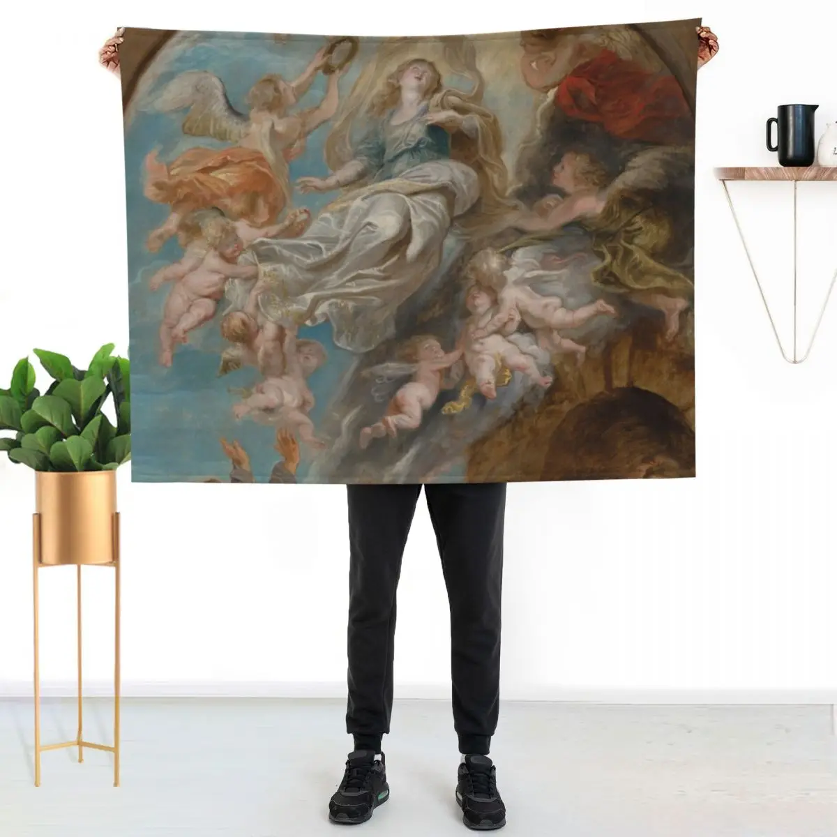 Peter Paul Rubens. Modello' for the Assumption of the Virgin, 1622 - 1625. Throw Blanket Sofa Throw Cute Plaid Plaid Blankets