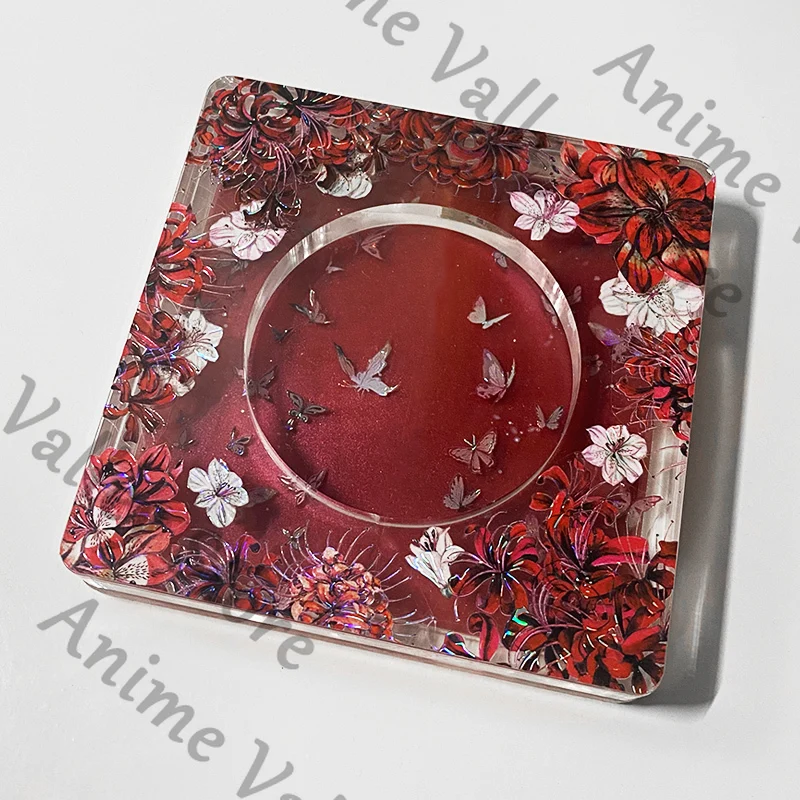 

Аниме Wuthering Waves Phrolova Косплей Мультфильм Красная Волшебная Лилия Ручная работа Акриловый значок с зыбучим песком Коробка для карточек Кирпичи Рамка для дисплея