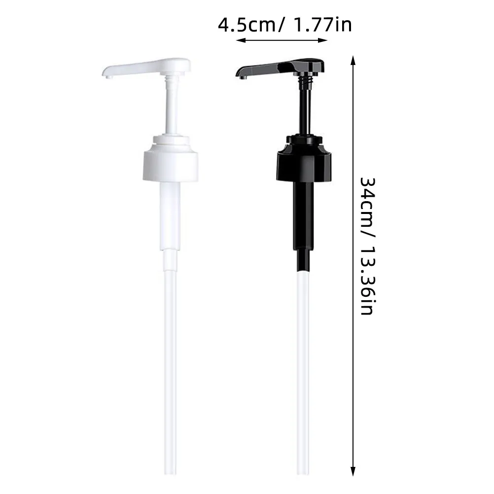 2Pcs PP Premium Press Pump Heads for Oil Bottle Lotion Cream Containers Long Nozzle Easy Control Home Kitchen Bathroom Use