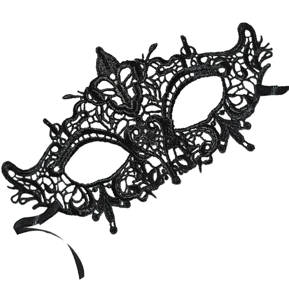 

Высококачественная кружевная маска, маскарадная черная чашка для глаз на Хэллоуин, изысканное качество изготовления, костюм для ночного клуба, косплей, вечерние кружевная маска