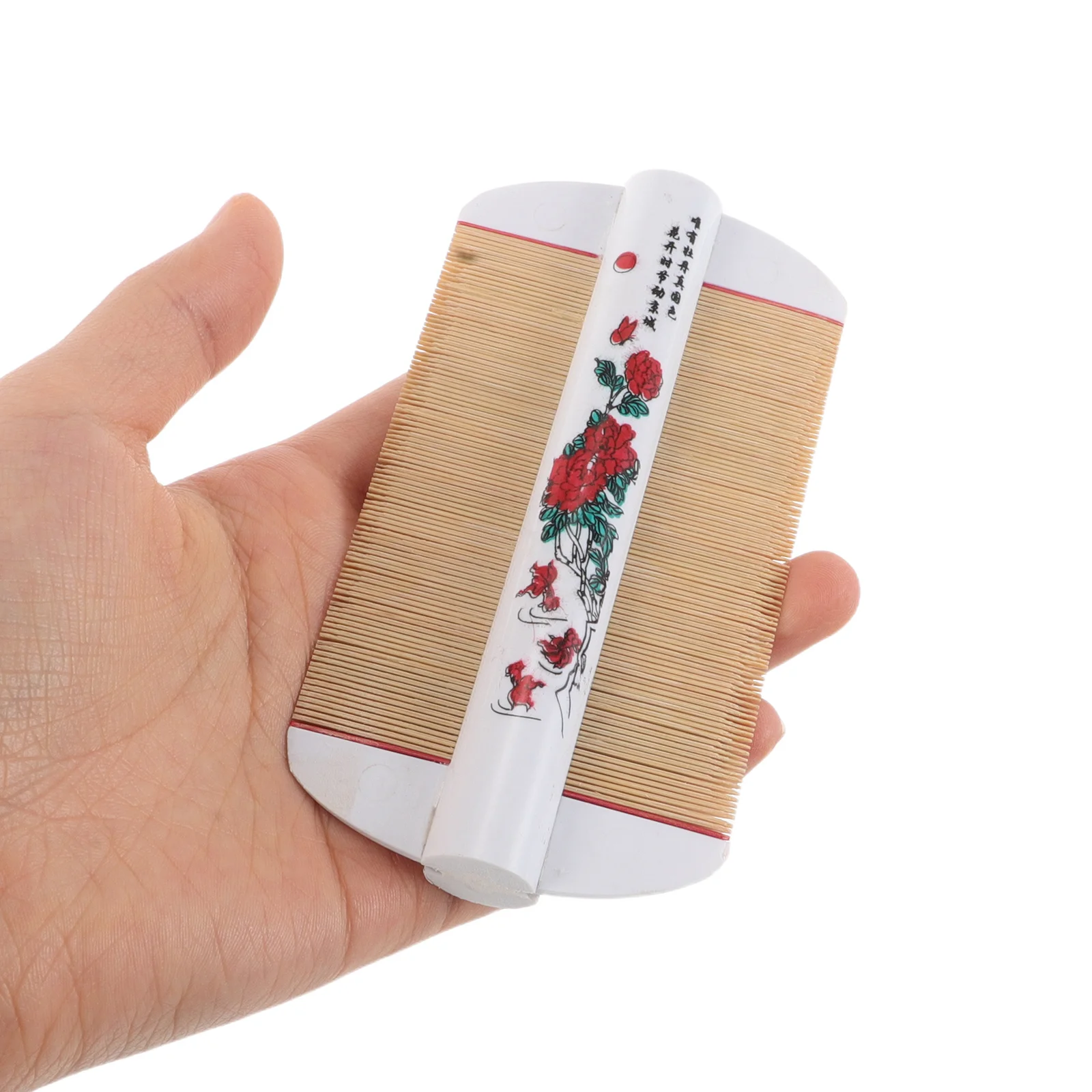 

Double Sided Bamboo Comb Dense Teeth Scalp Brush Removal Fine Tooth Hair Detangler for Women Pets Grooming Dandruff