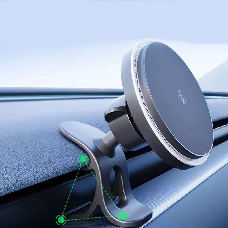 Magnetic Wireless Charger Car Holder for Tesla Model 3 Highland Fast Wireless Charging Mount Smartphone Car Charger for iPhone