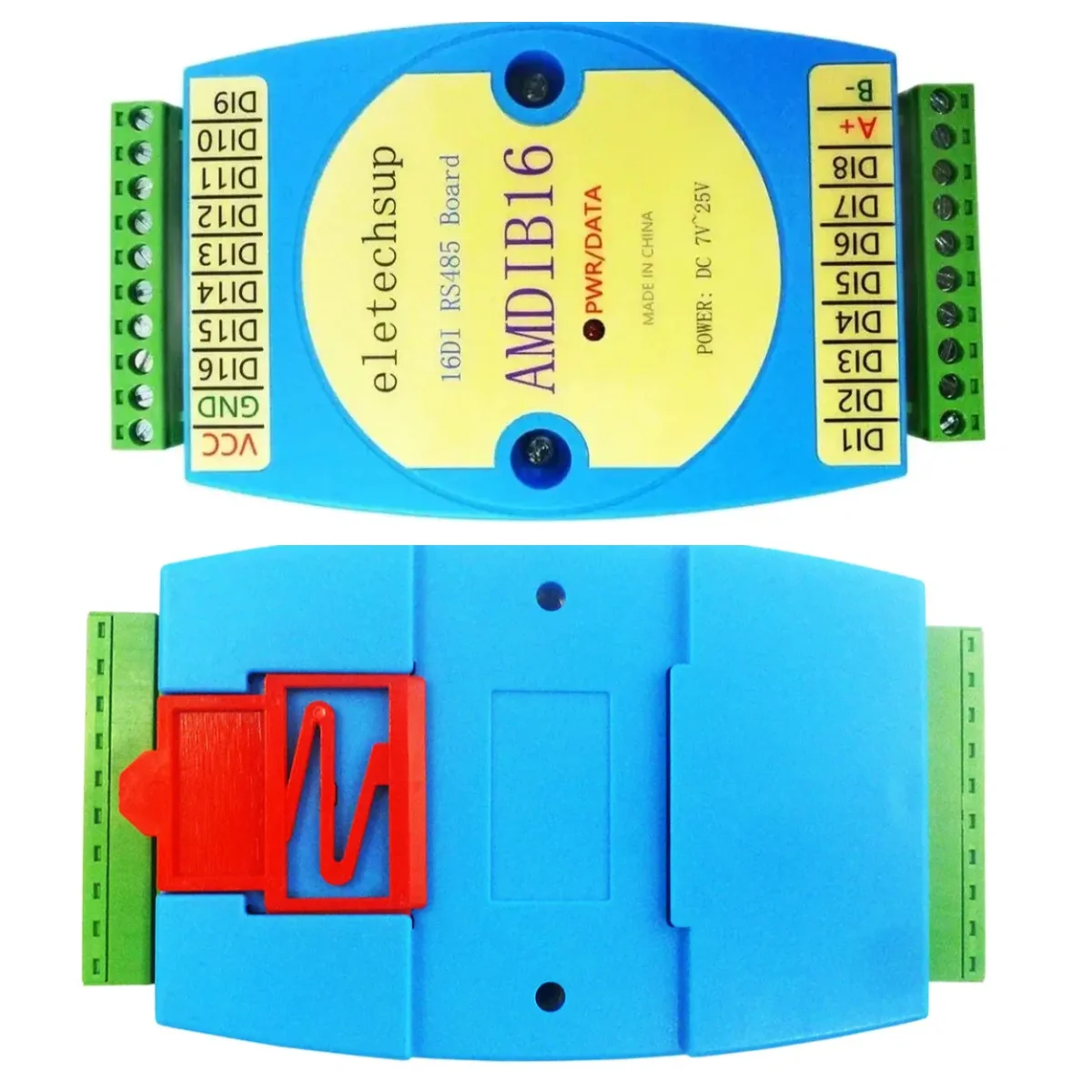 DC 9-24V 8DI-8DO 16DI 16DO RS485 Isolated communication Digital Input and Output Relay MODBUS RTU PLC Expansion Board