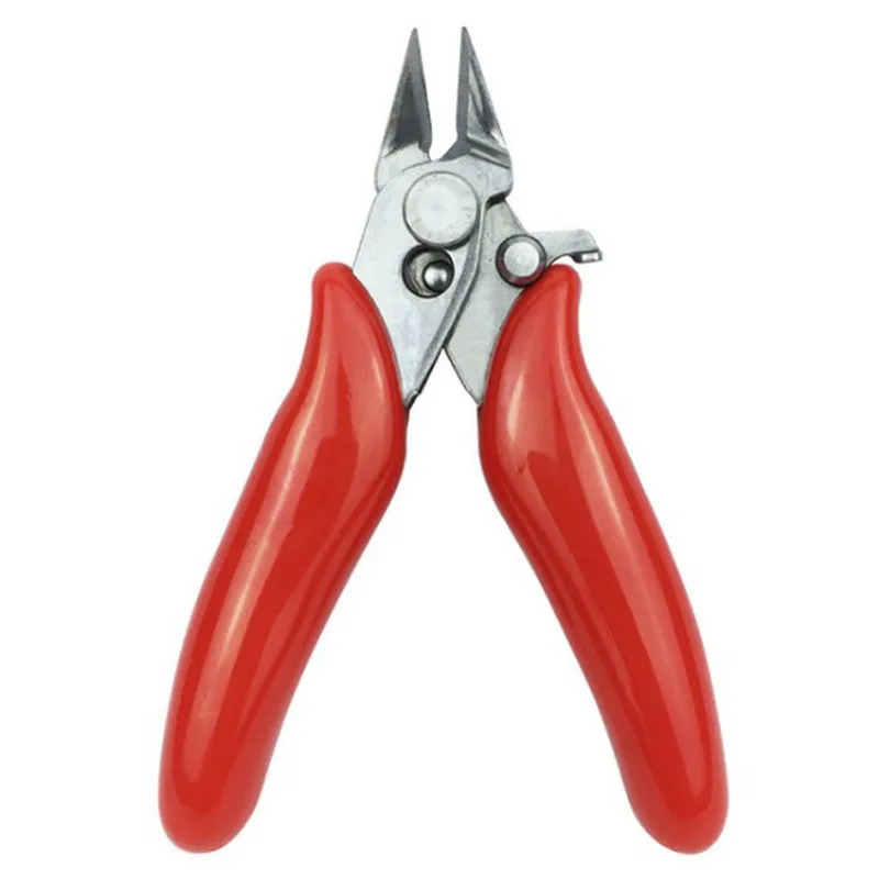 Diagonal Pliers Mini Wire Flush Cutter 3.5 Inch Micro Diagonal Cutting Pliers Wires Insulating Rubber Handle Model Pliers DIY