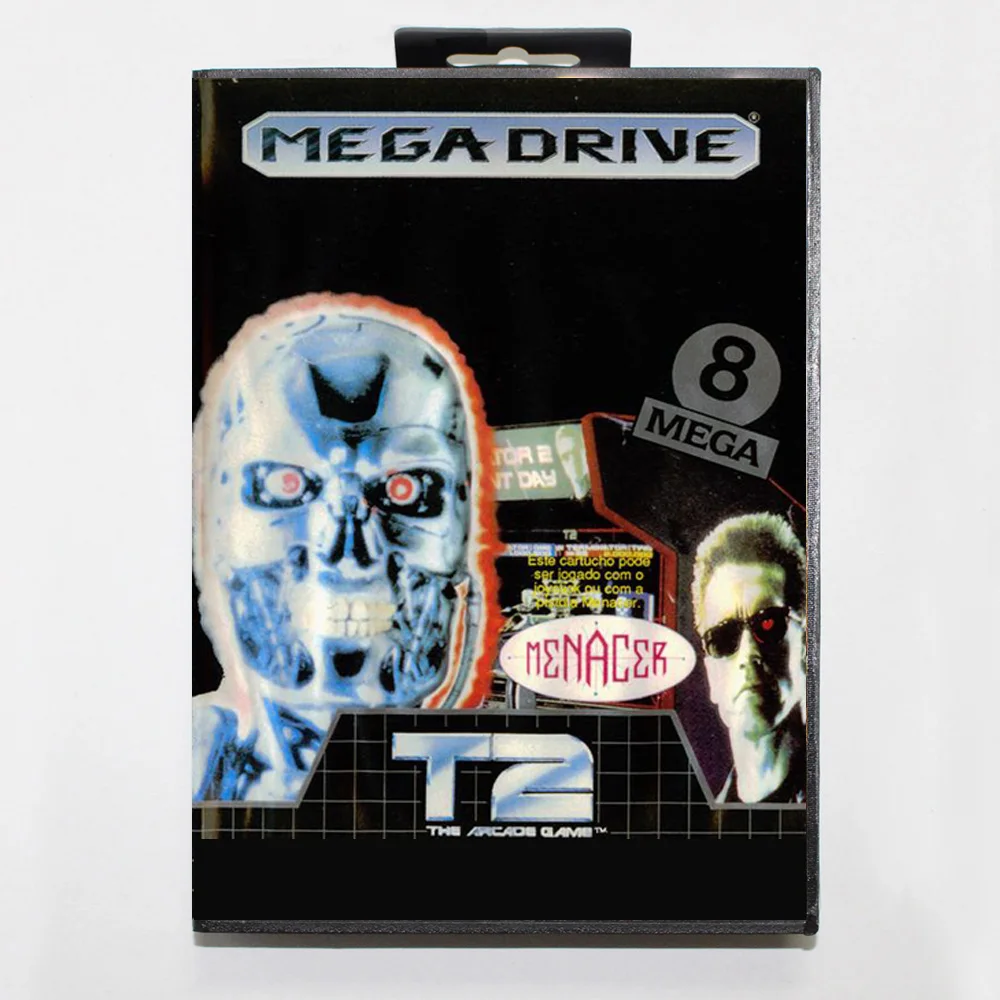 جديد وصول T2 لعبة الممرات MD بطاقة الألعاب 16 بت BR غطاء ل Sega Megadrive Genesis لعبة فيديو وحدة التحكم خرطوشة #1