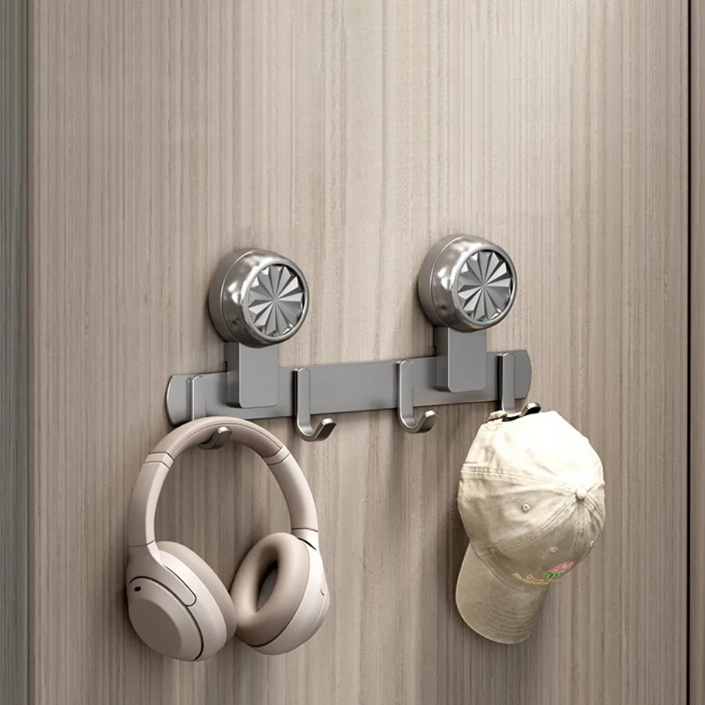 

Punch Free Suction Cup Door Hook Wall Mounted Space Saving Robe Coat Hangers with 4/5/6 Hook Waterproof Towel Rack Entryway