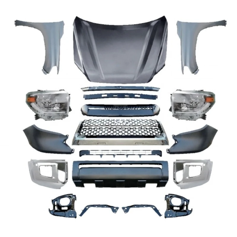 Car Accessories Bumper Lip Front Bumper Facelift Conversion Bodykit Body Kit for 2007 Upgrade to 2021