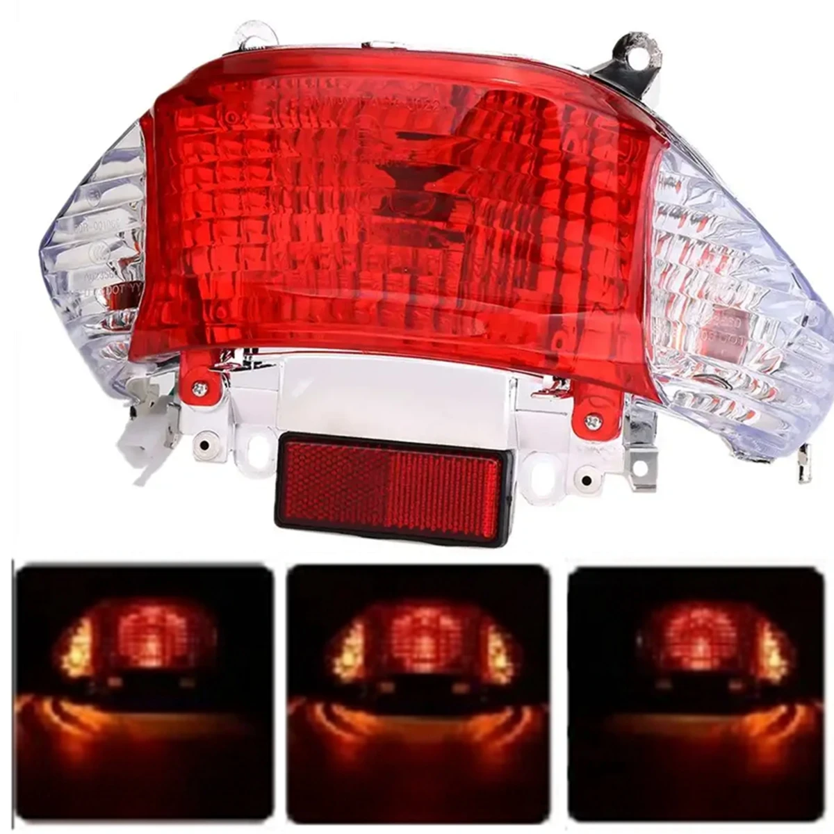 Rear Tail Light LED Turn Signal Lamp 12V Motorcycle Scooter 50cc For Chinese Taotao Sunny For Gy6 Motorbike Brake Stop Light