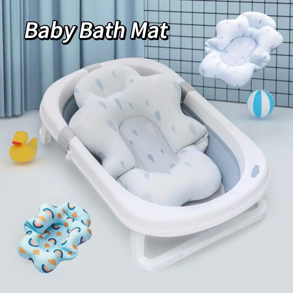 

1 Piece, New Baby Bath Cushion with Adjustable Three-Point Anti-Slip Design, Suitable for Bathing Newborns Aged 0-1 Years