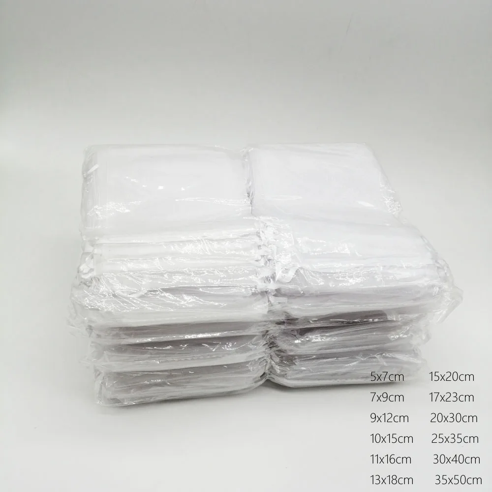 1000pcs 17x23cm Diy Jewelry Bag Gift Bag Women Drawstring Organza Gift Bags For Wedding/Christmas/Jewelry Display Packaging Bags