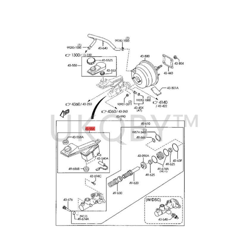 CBY74355XW2 Suitable for Ma zd a 323 Fumeilai Pulima Parking oil tank and storage tank