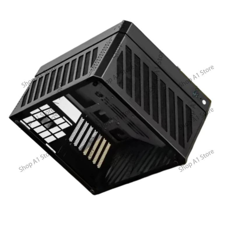 Mini Tower PC Case, Tempered Glass Side Panel, ATX Chassis Support ATX PSU & Air Cooling