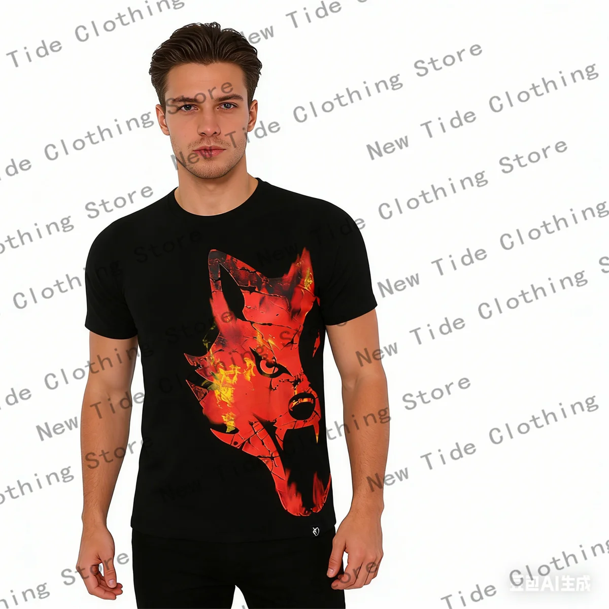 

Мужская спортивная футболка для тайского бокса, повседневная свободная футболка с круглым вырезом и 3D-принтом, модная и дышащая одежда для бокса.